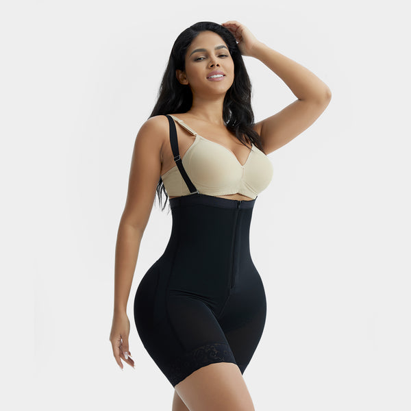 GQF  Zipper Open Bust  High Waist Shapewear7257